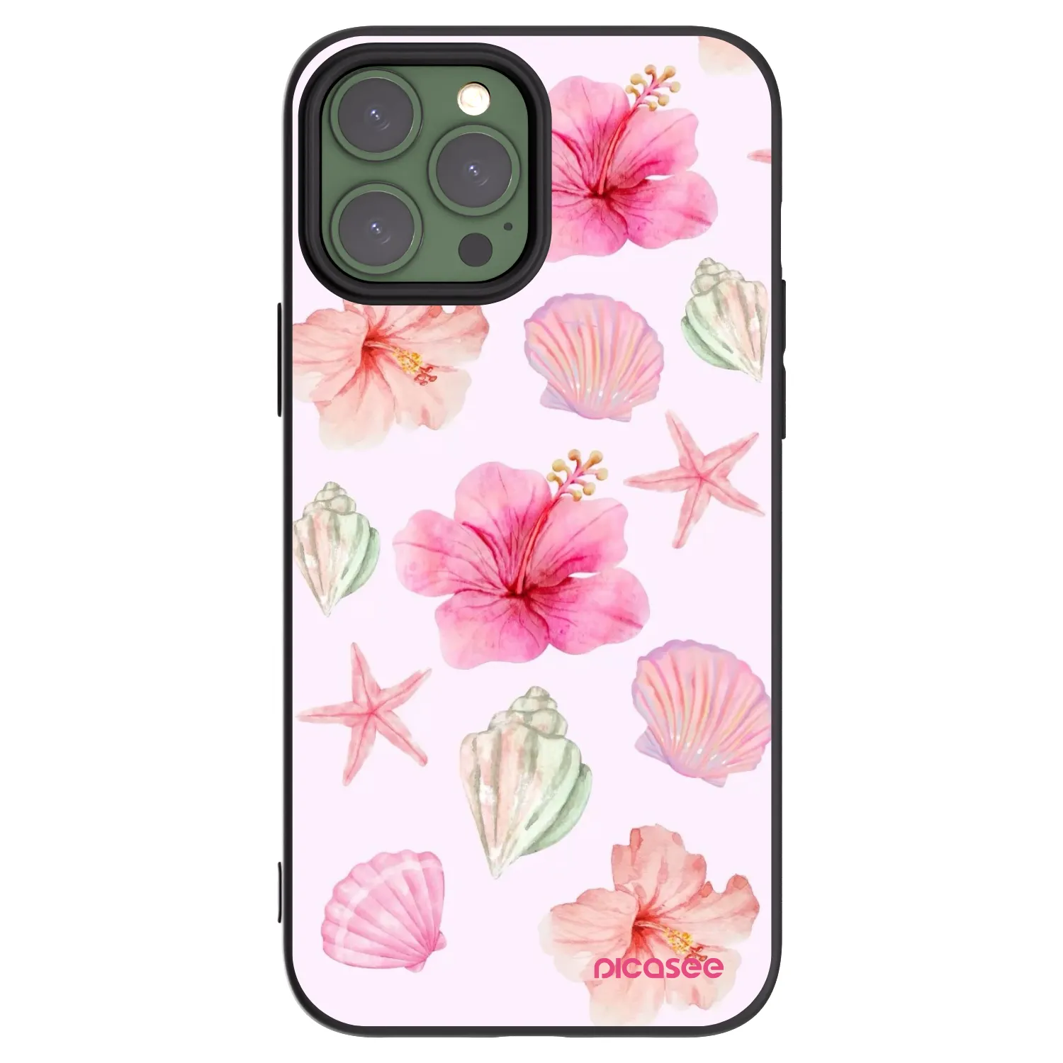 Picasee silikonový černý obal pro Apple iPhone 13 Pro Max - Blush Lagoon