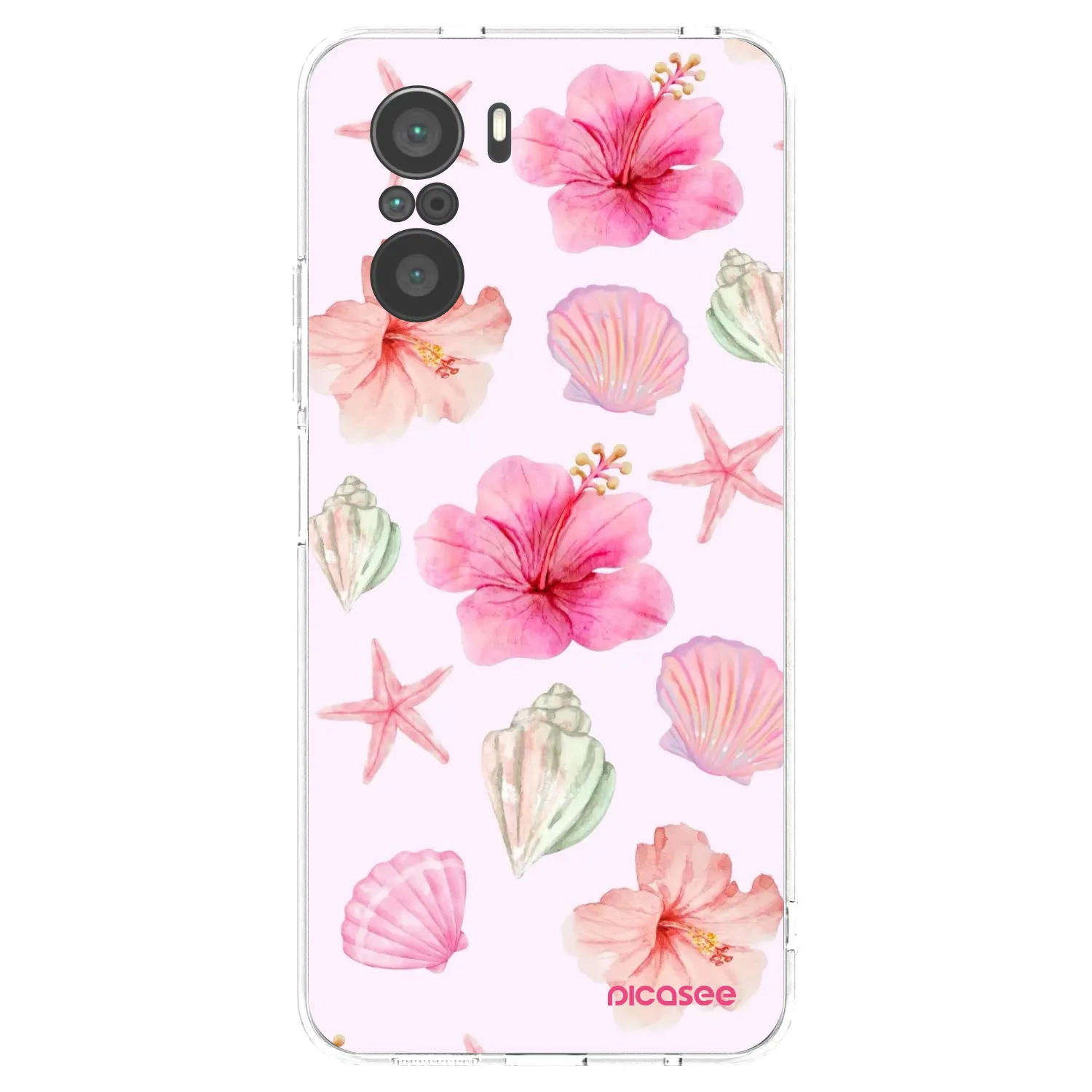 Picasee silikonový průhledný obal pro Xiaomi Poco F3 - Blush Lagoon