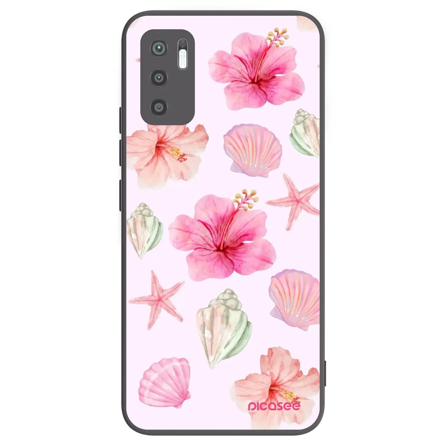 Picasee silikonový černý obal pro Xiaomi Redmi Note 10 5G - Blush Lagoon