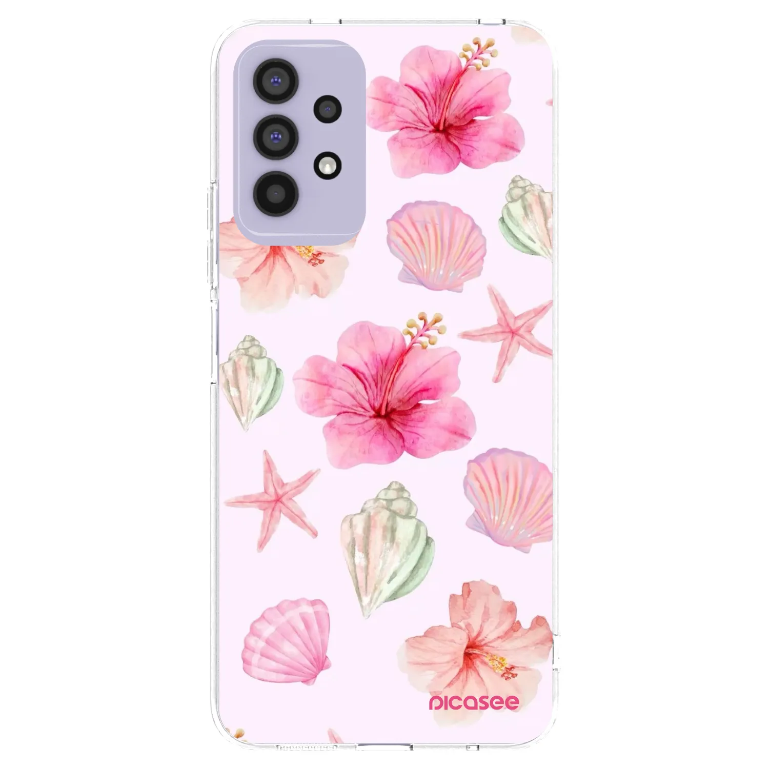 Picasee silikonový průhledný obal pro Samsung Galaxy A32 4G SM-A325F - Blush Lagoon