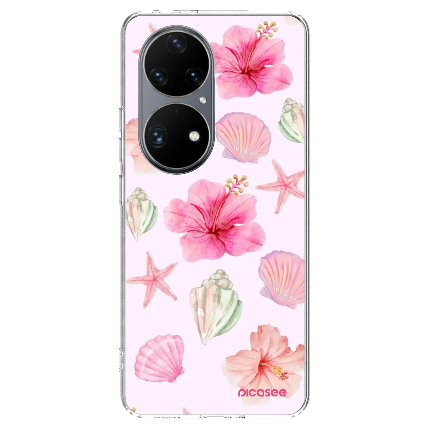 Picasee silikonový průhledný obal pro Huawei P50 - Blush Lagoon