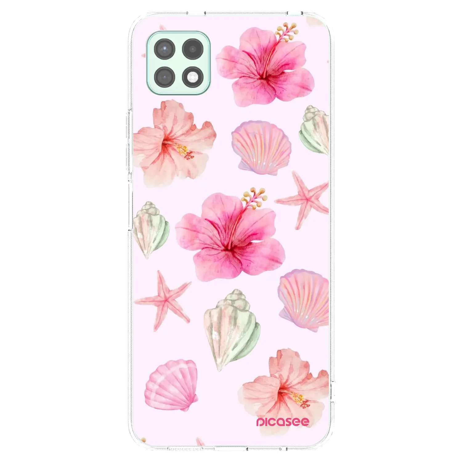 Picasee silikonový průhledný obal pro Samsung Galaxy A22 A226B 5G - Blush Lagoon