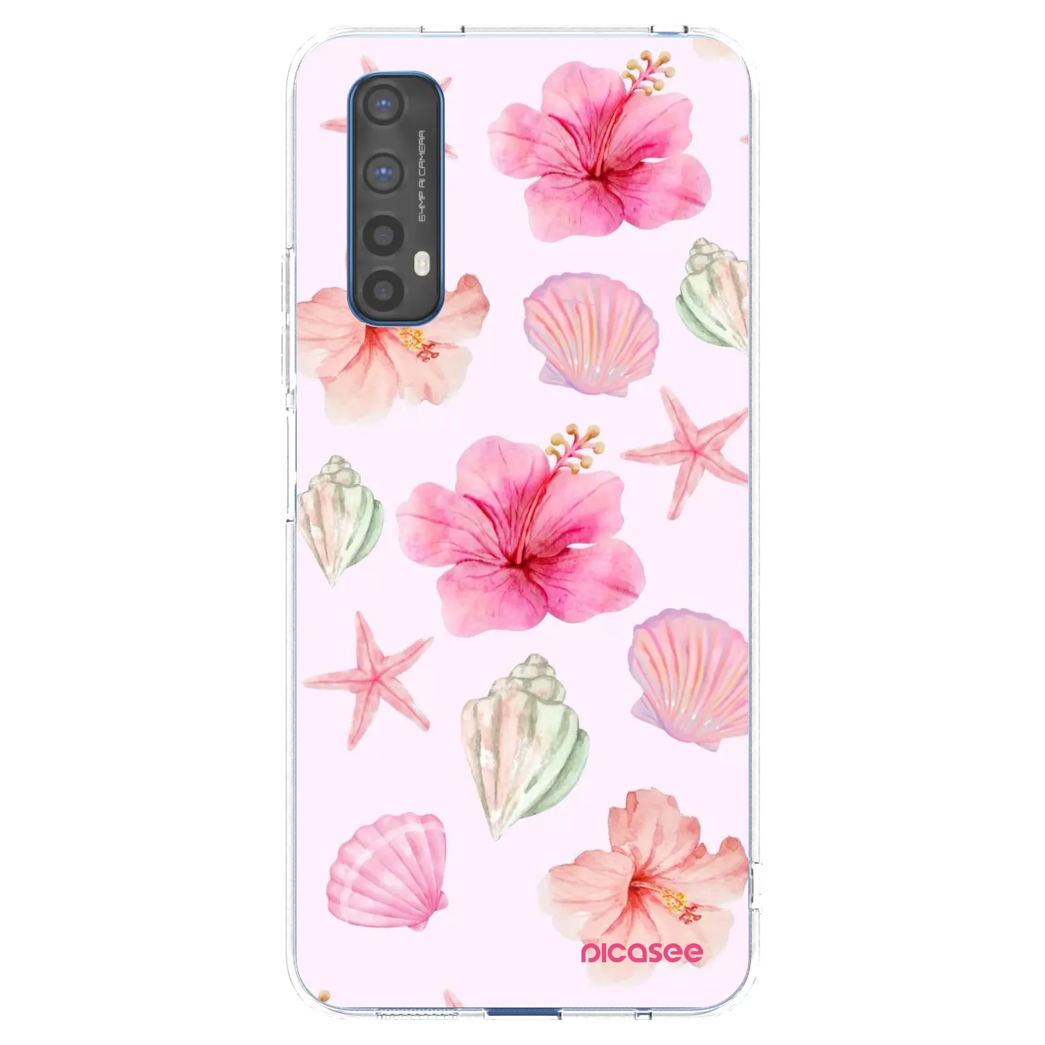 Picasee silikonový průhledný obal pro Realme 7 - Blush Lagoon