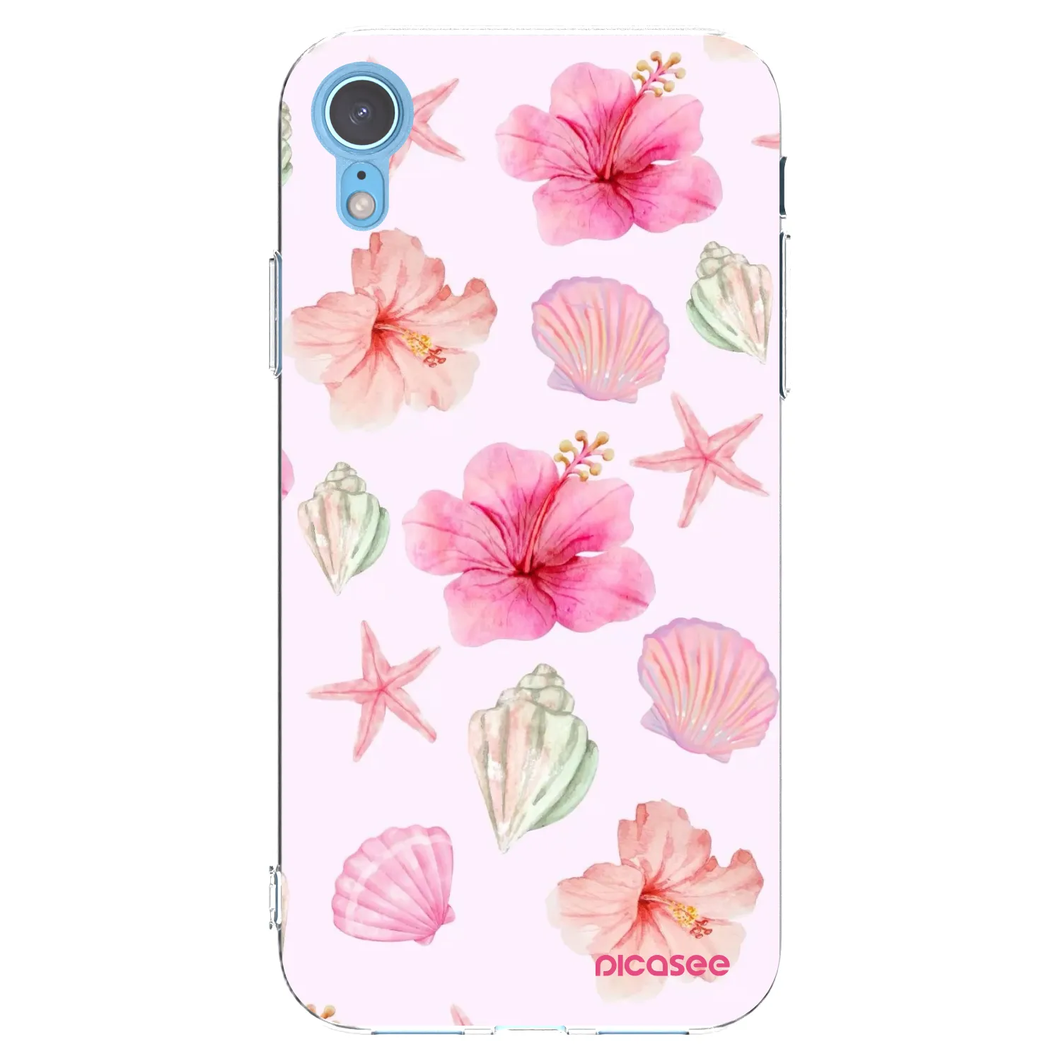 Picasee silikonový průhledný obal pro Apple iPhone XR - Blush Lagoon