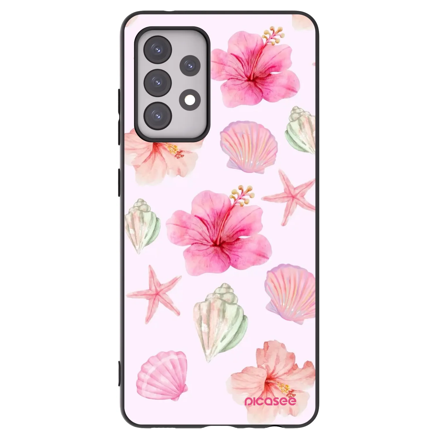 Picasee silikonový černý obal pro Samsung Galaxy A52s 5G A528B - Blush Lagoon