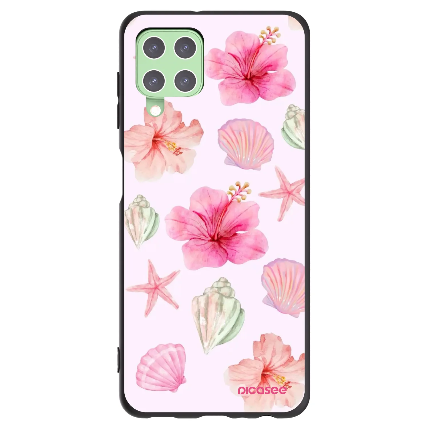Picasee silikonový černý obal pro Samsung Galaxy A22 A225F 4G - Blush Lagoon