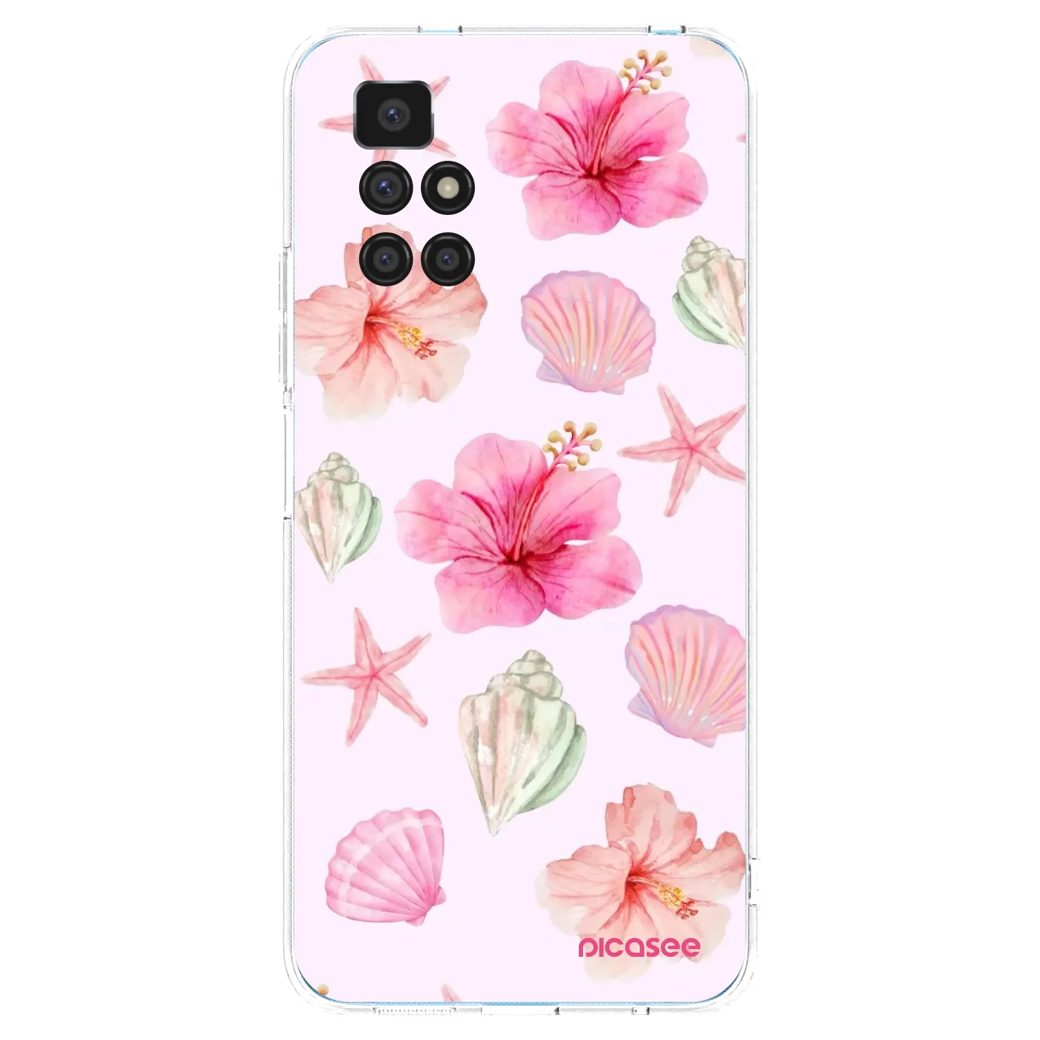 Picasee silikonový průhledný obal pro Xiaomi Redmi 10 - Blush Lagoon