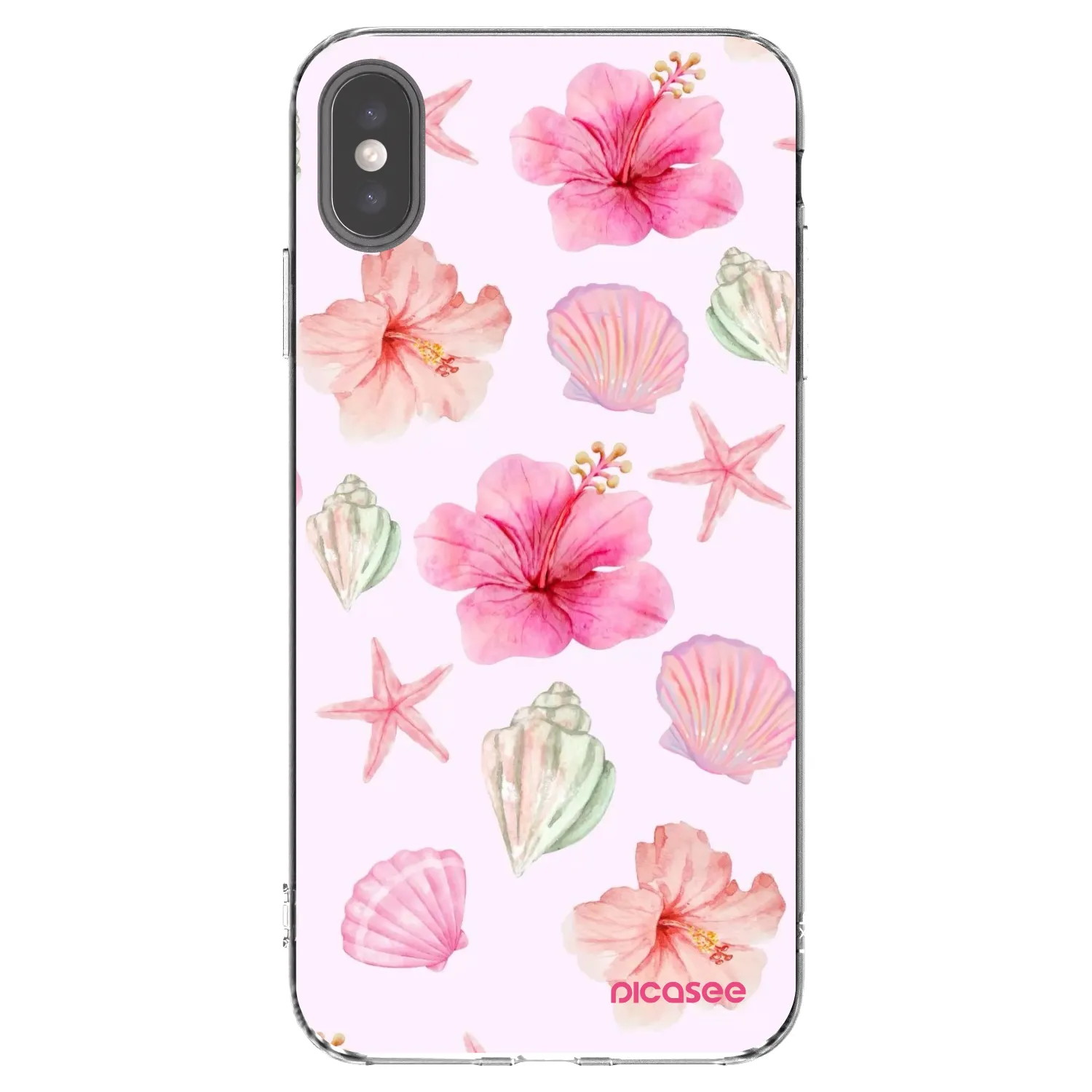 Picasee silikonový průhledný obal pro Apple iPhone XS Max - Blush Lagoon