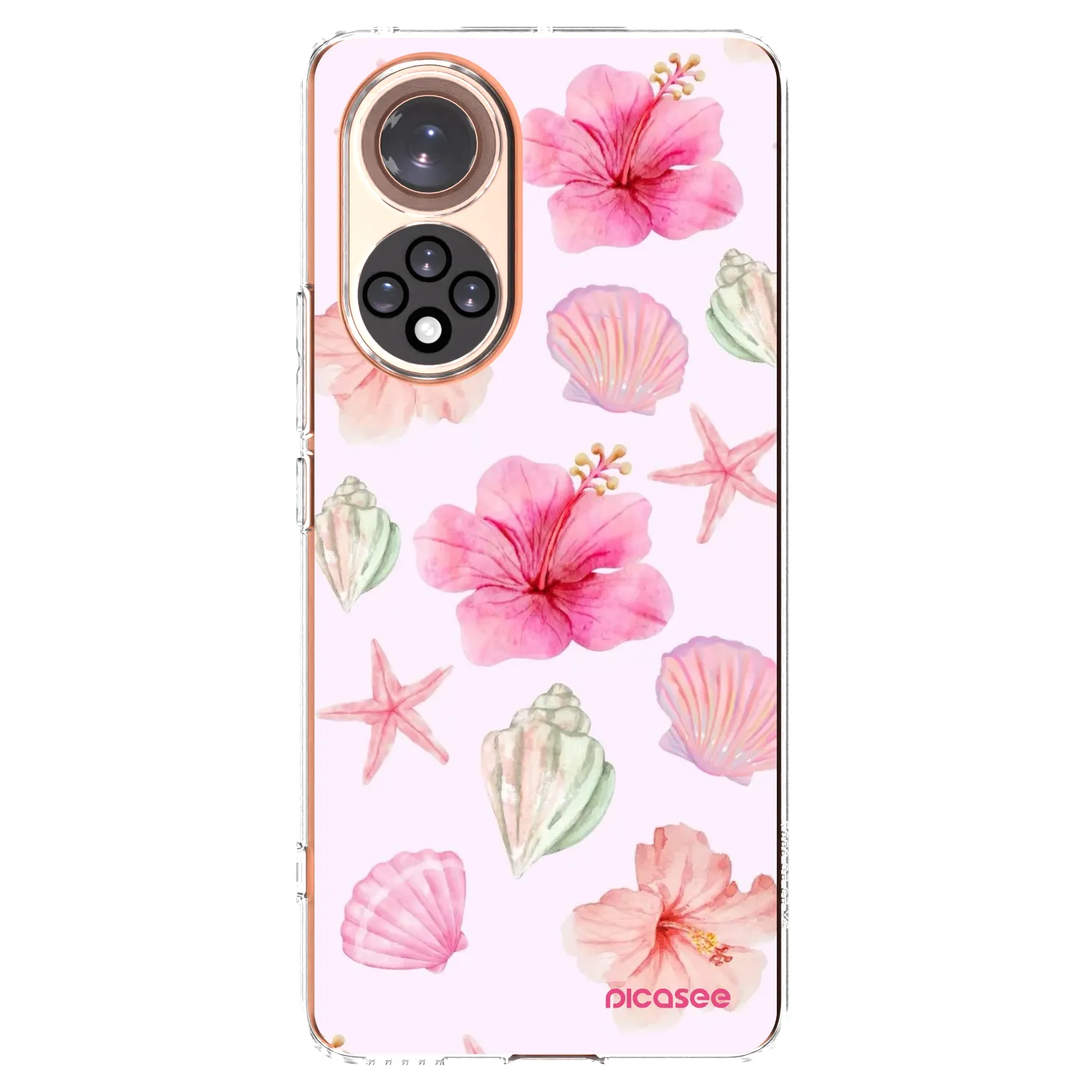 Picasee silikonový průhledný obal pro Honor 50 5G - Blush Lagoon