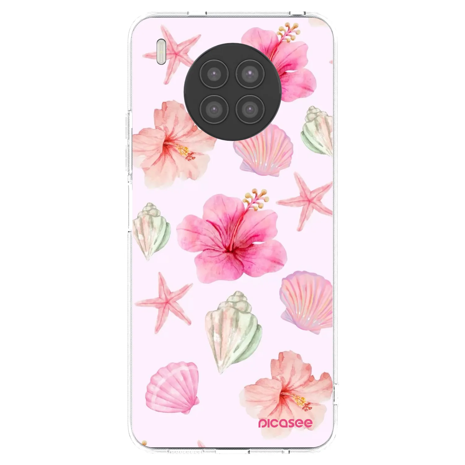 Picasee silikonový průhledný obal pro Huawei Nova 8i - Blush Lagoon