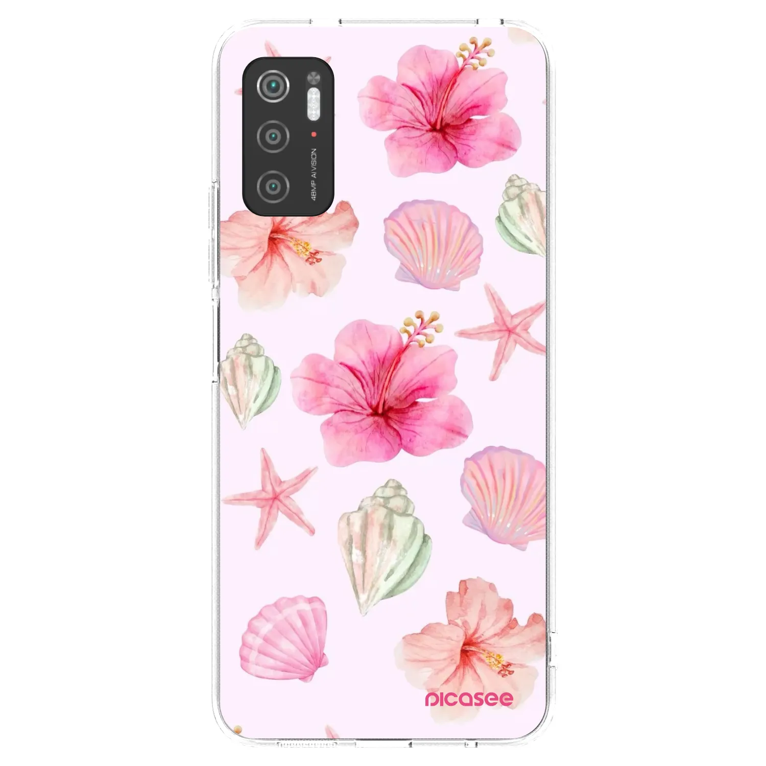 Picasee silikonový průhledný obal pro Xiaomi Poco M3 Pro 5G - Blush Lagoon