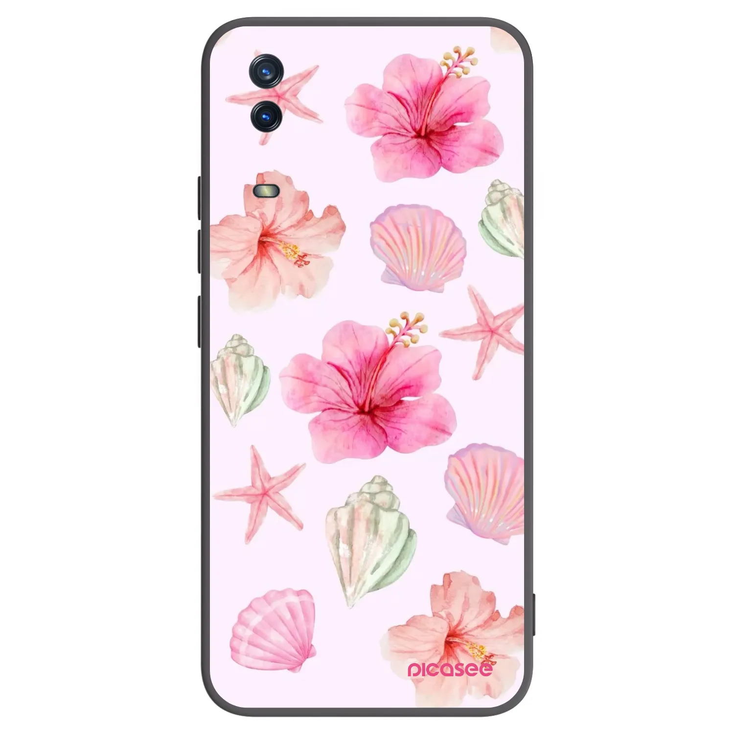 Picasee silikonový černý obal pro Vivo Y11s - Blush Lagoon