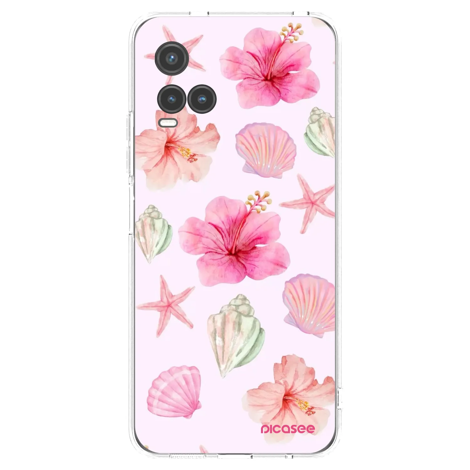 Picasee silikonový průhledný obal pro Vivo Y33s - Blush Lagoon