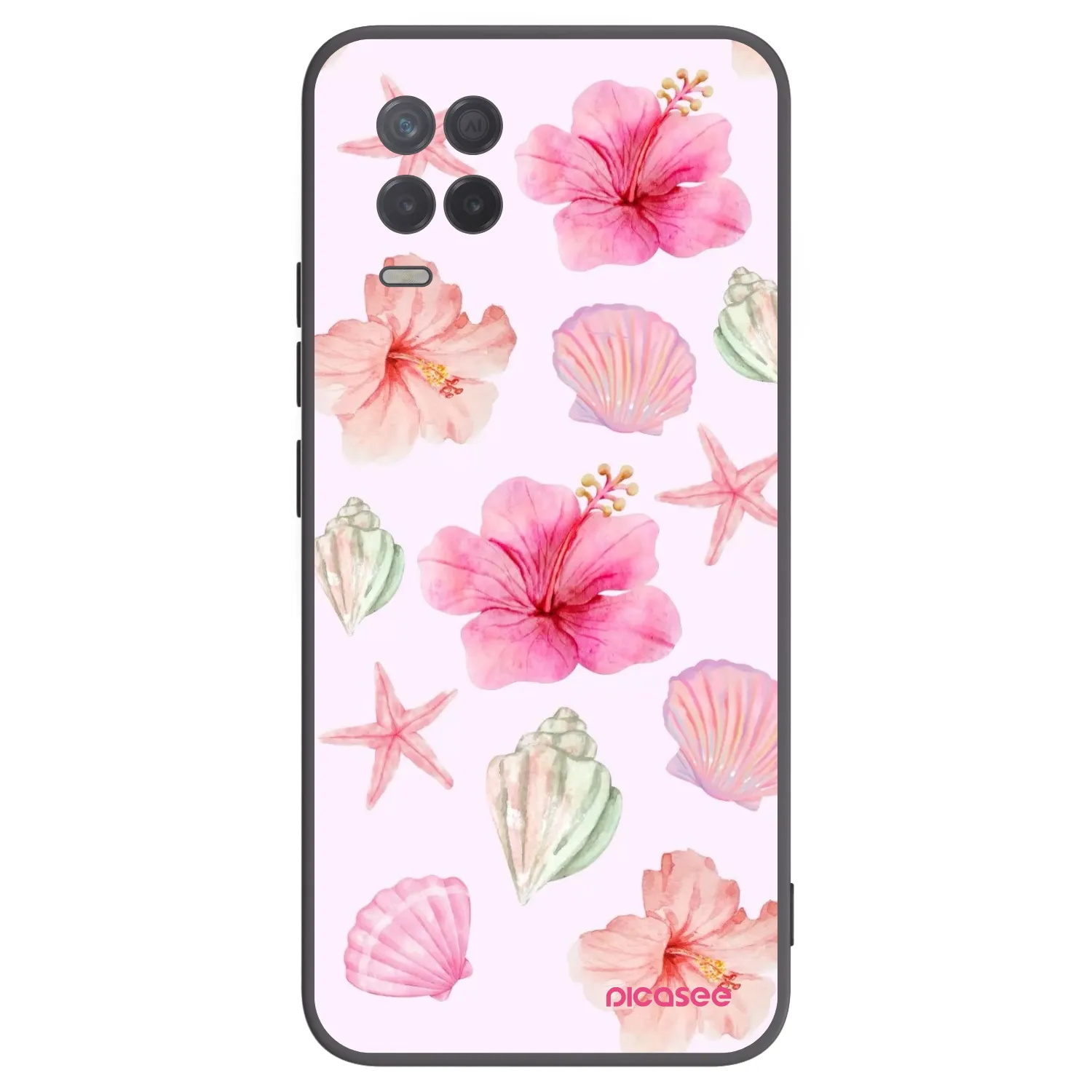 Picasee silikonový černý obal pro Realme 8 5G - Blush Lagoon