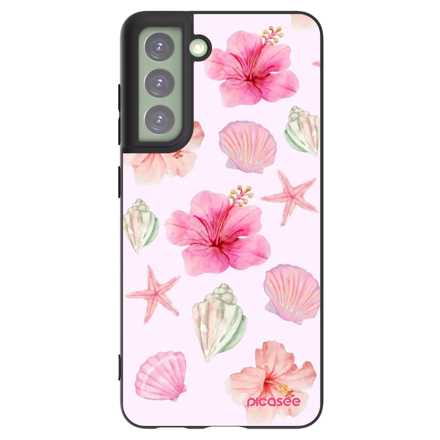 Picasee silikonový černý obal pro Samsung Galaxy S21 FE 5G - Blush Lagoon