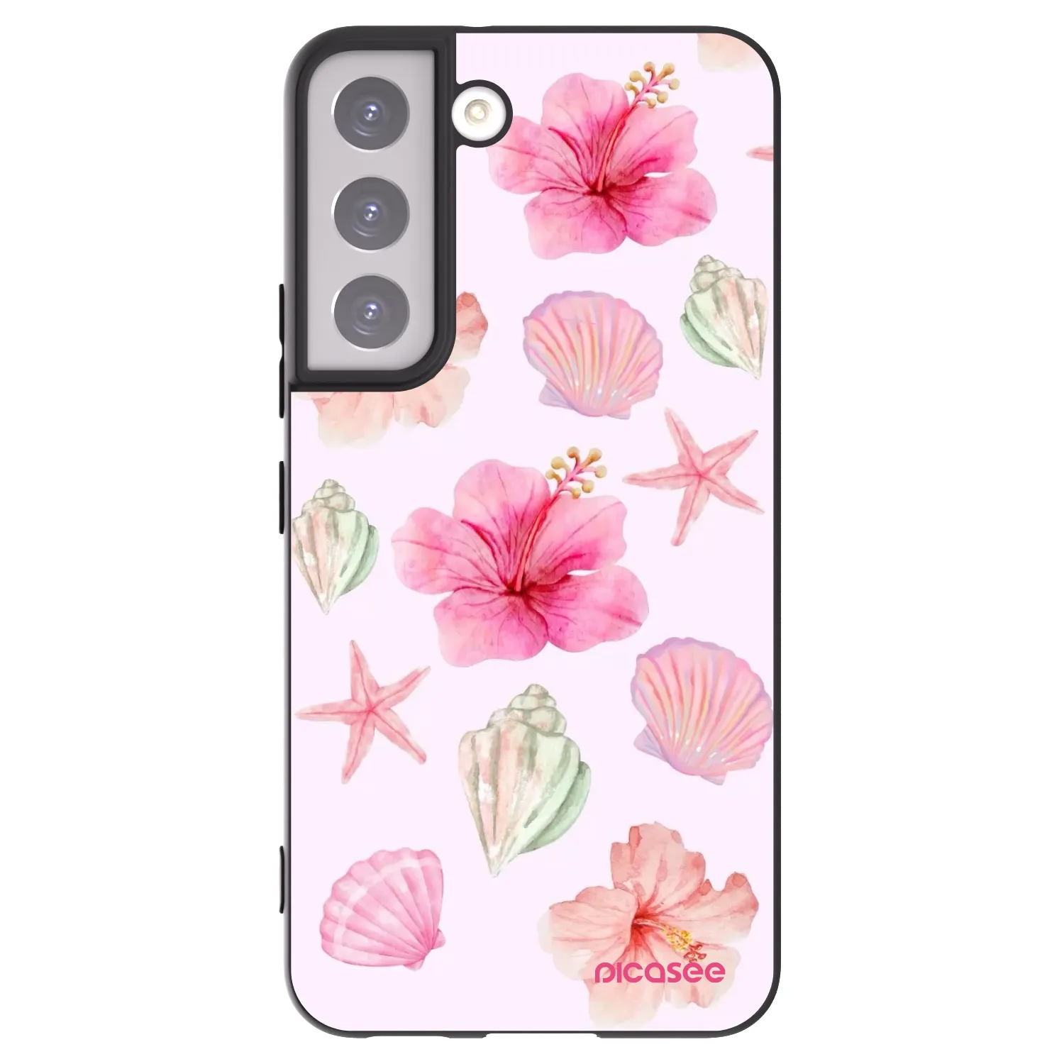 Picasee silikonový černý obal pro Samsung Galaxy S22 5G - Blush Lagoon