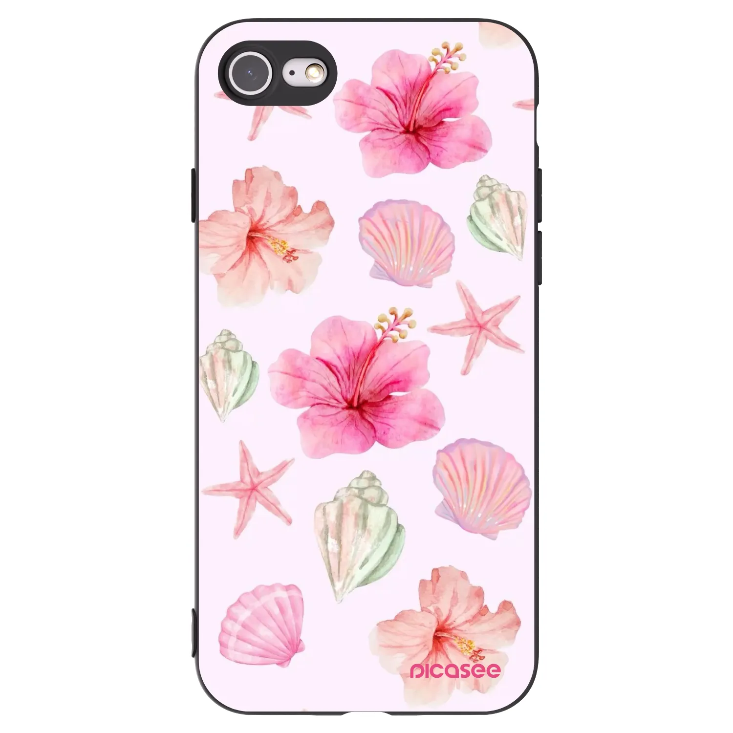 Picasee silikonový černý obal pro Apple iPhone SE 2022 - Blush Lagoon