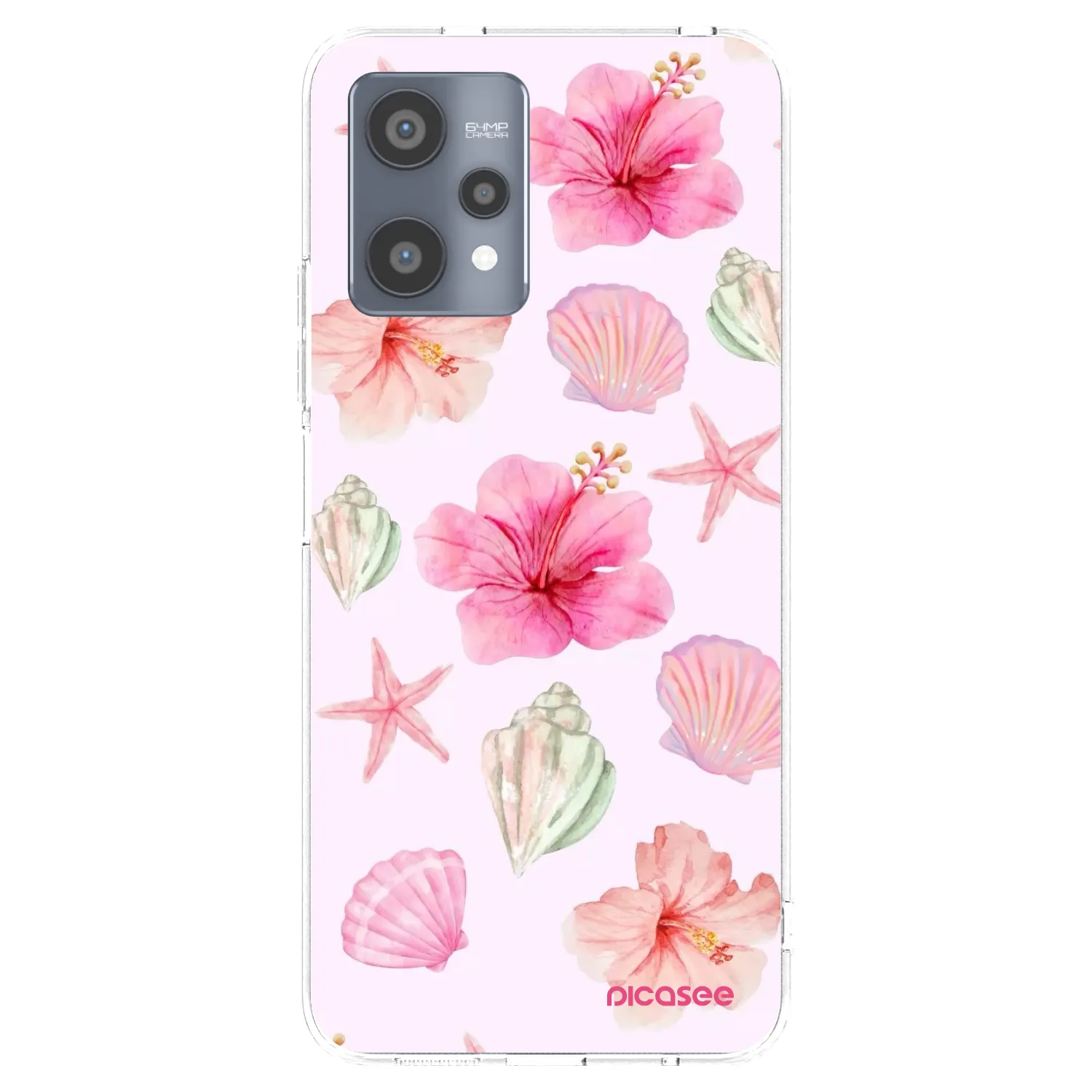 Picasee silikonový průhledný obal pro Realme 9 Pro 5G - Blush Lagoon
