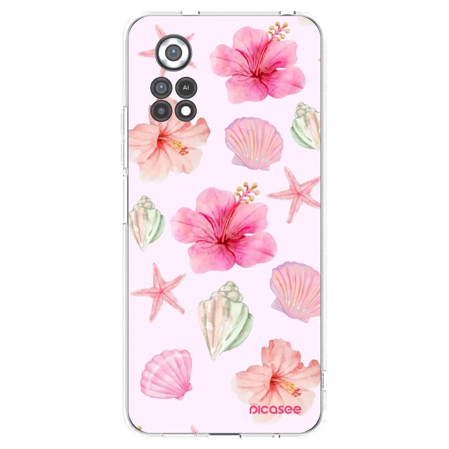 Picasee silikonový průhledný obal pro Xiaomi Poco X4 Pro 5G - Blush Lagoon