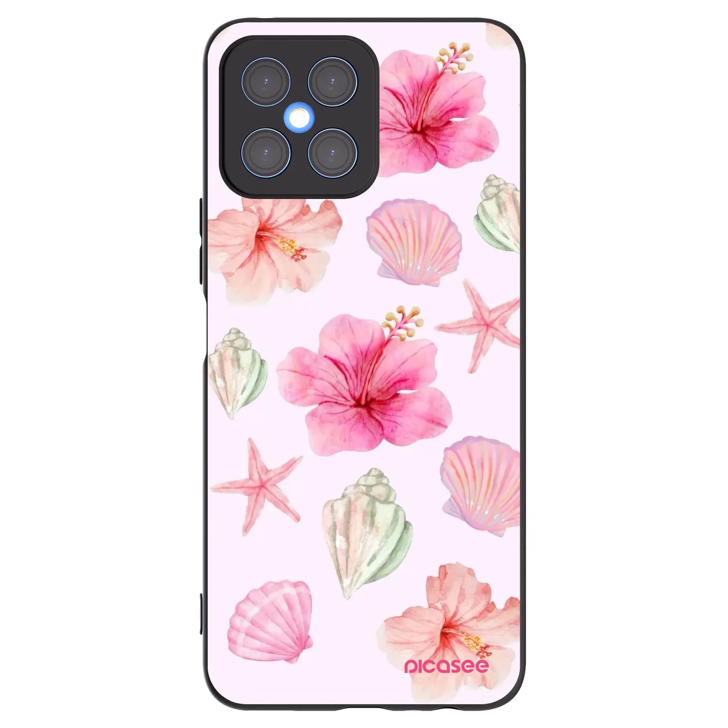Picasee silikonový černý obal pro Honor X8 4G - Blush Lagoon