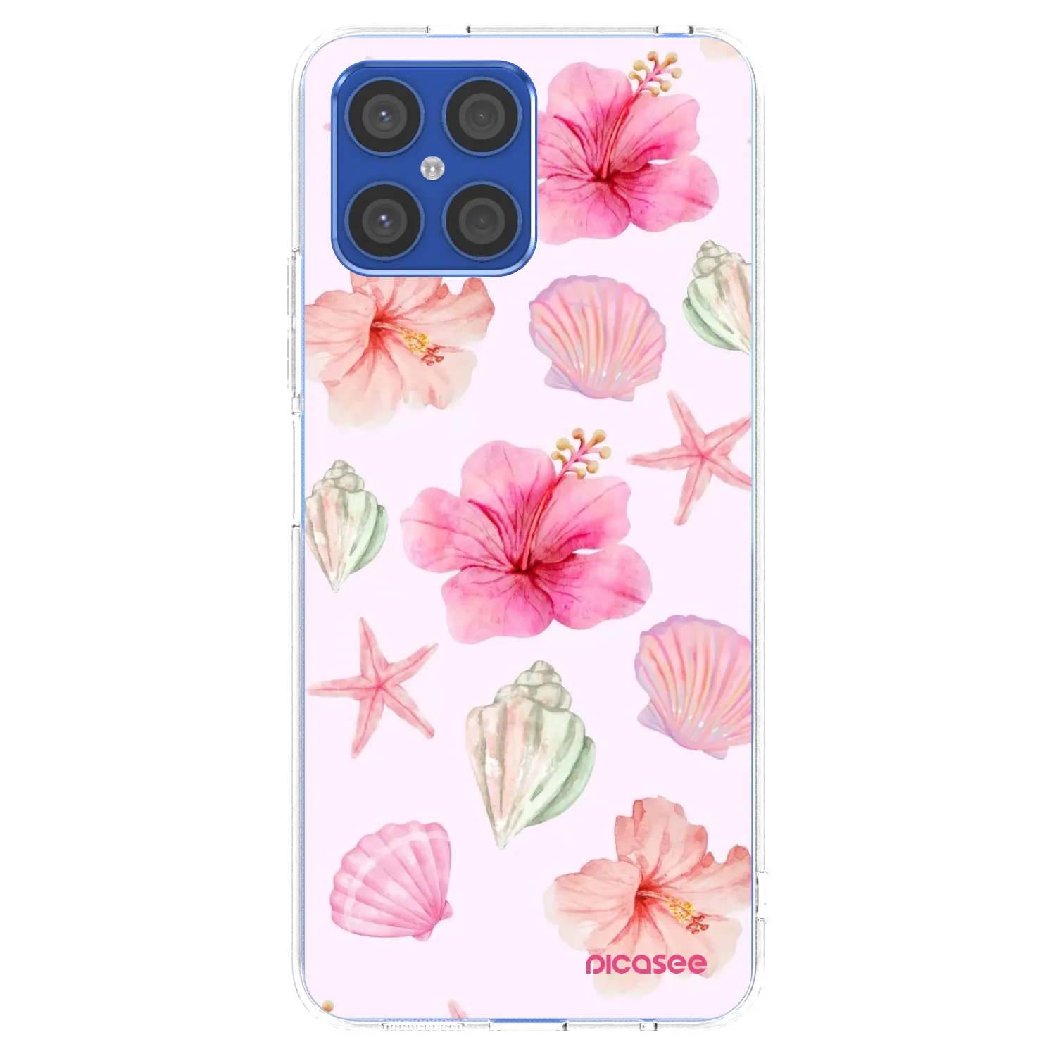 Picasee silikonový průhledný obal pro Honor X8 4G - Blush Lagoon