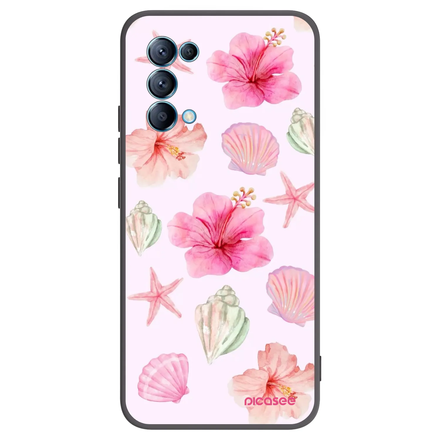 Picasee silikonový černý obal pro OPPO Reno 5 5G - Blush Lagoon