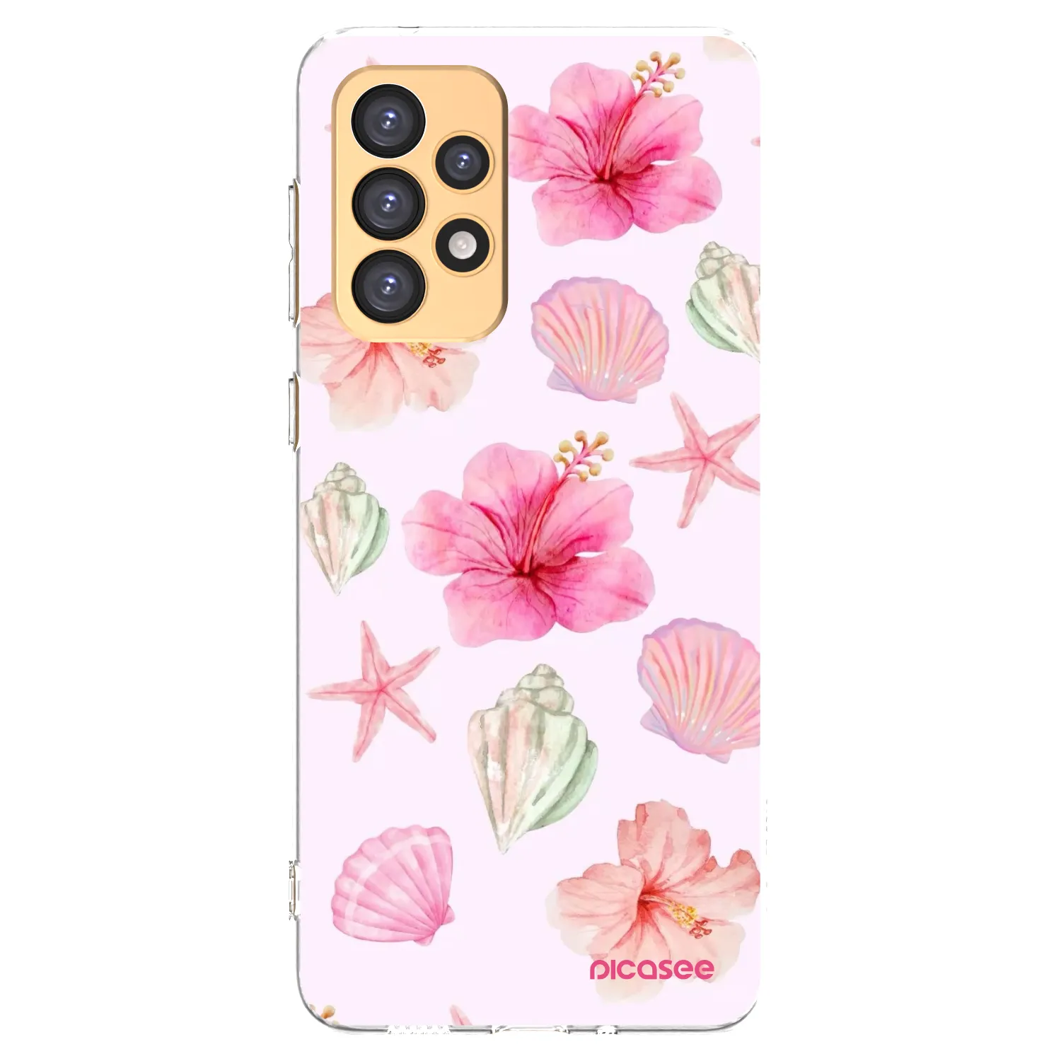 Picasee silikonový průhledný obal pro Samsung Galaxy A33 5G A336 - Blush Lagoon
