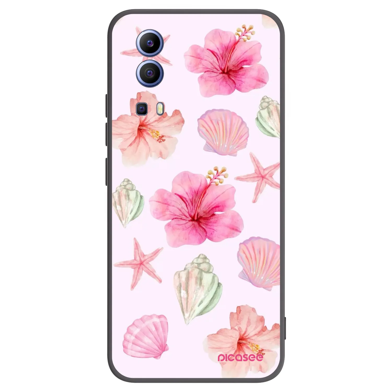Picasee silikonový černý obal pro Vivo Y52 5G - Blush Lagoon