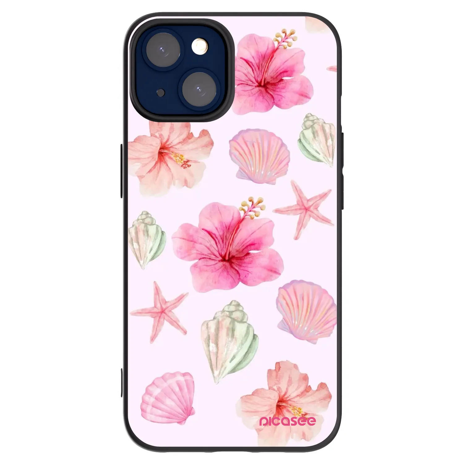 Picasee silikonový černý obal pro Apple iPhone 14 - Blush Lagoon