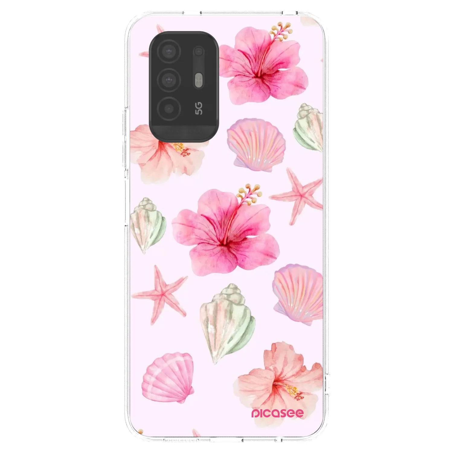 Picasee silikonový průhledný obal pro OPPO A94 5G - Blush Lagoon
