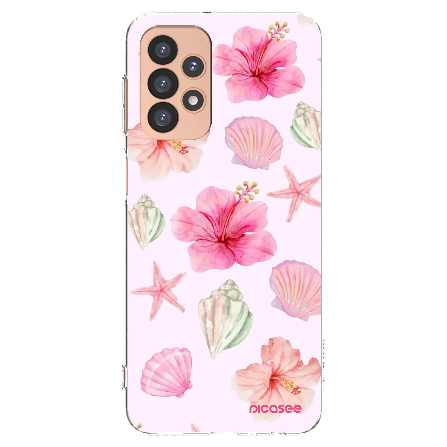 Picasee silikonový průhledný obal pro Samsung Galaxy A23 A236B 5G - Blush Lagoon