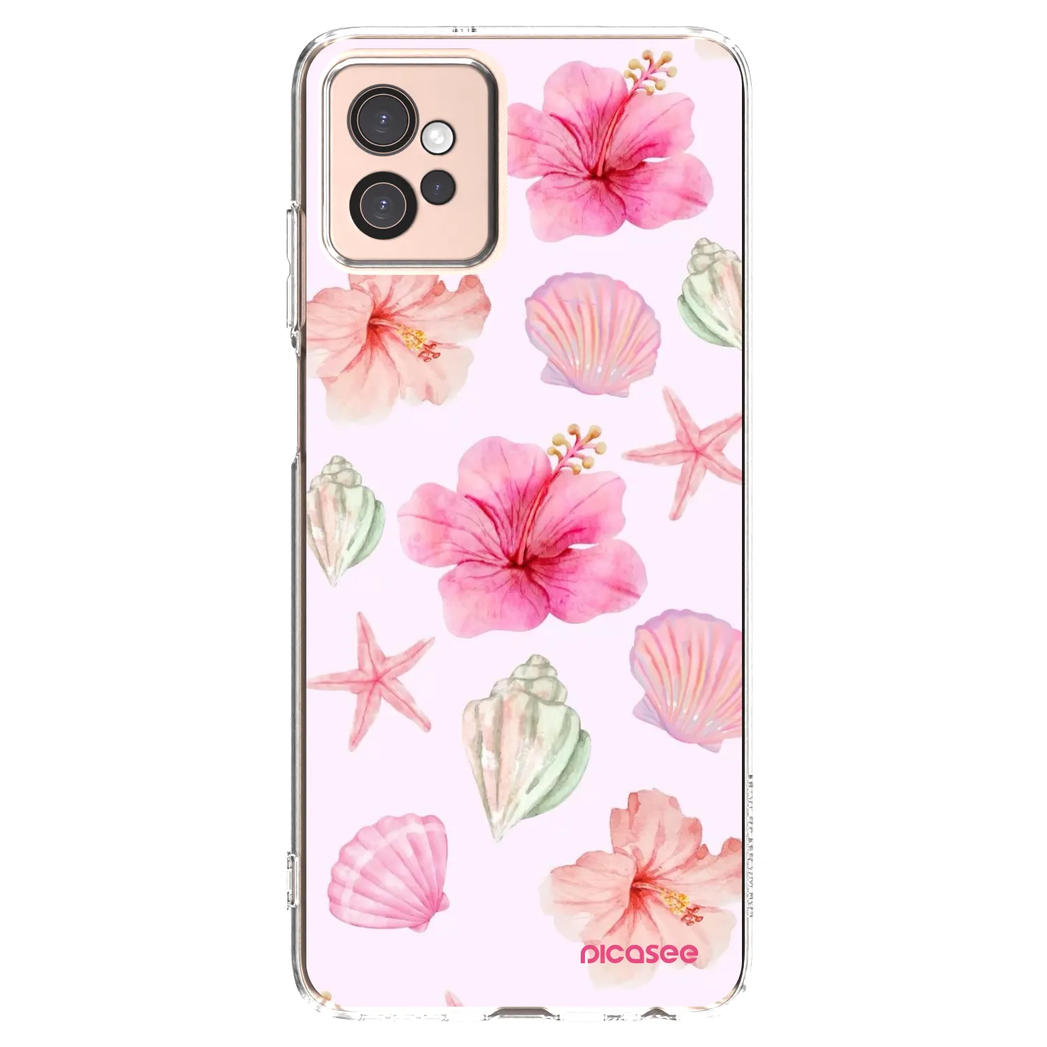 Picasee silikonový průhledný obal pro Motorola Moto G32 - Blush Lagoon