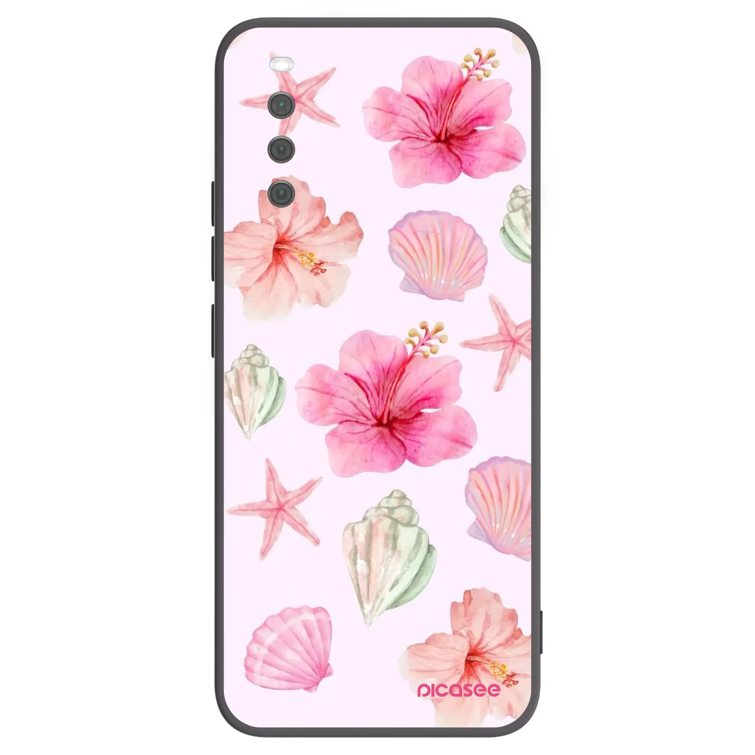 Picasee silikonový černý obal pro Sony Xperia 10 III - Blush Lagoon