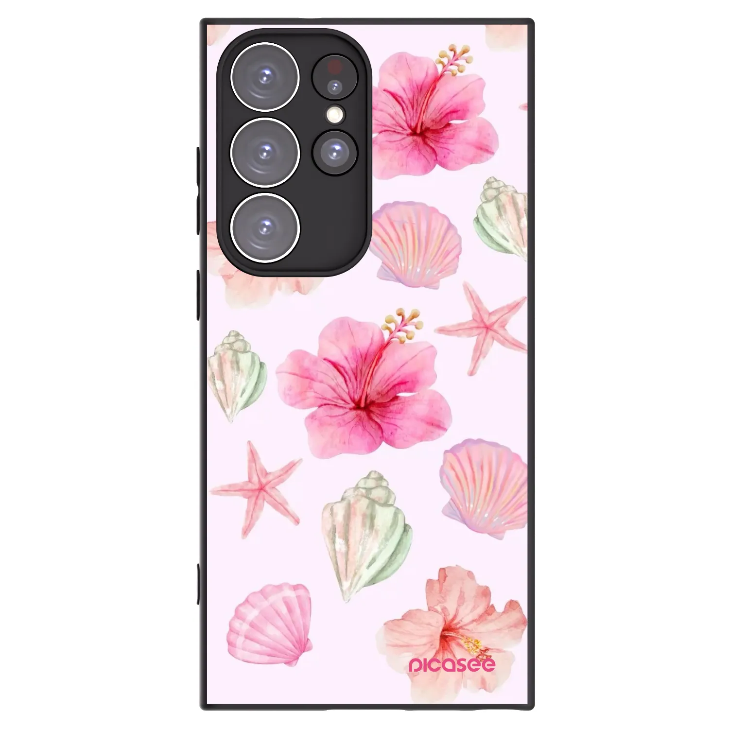 Picasee silikonový černý obal pro Samsung Galaxy S23 Ultra 5G - Blush Lagoon