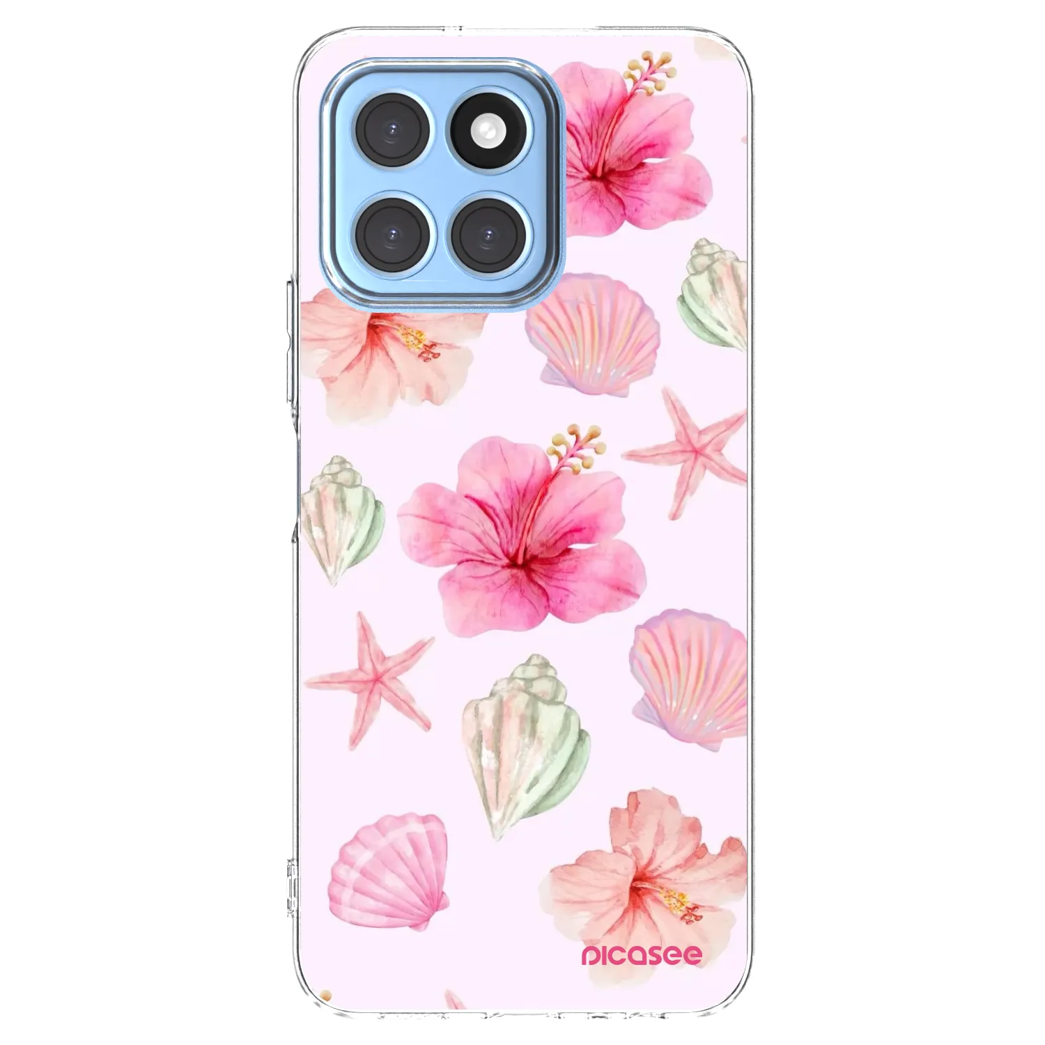 Picasee silikonový průhledný obal pro Honor X8 5G - Blush Lagoon