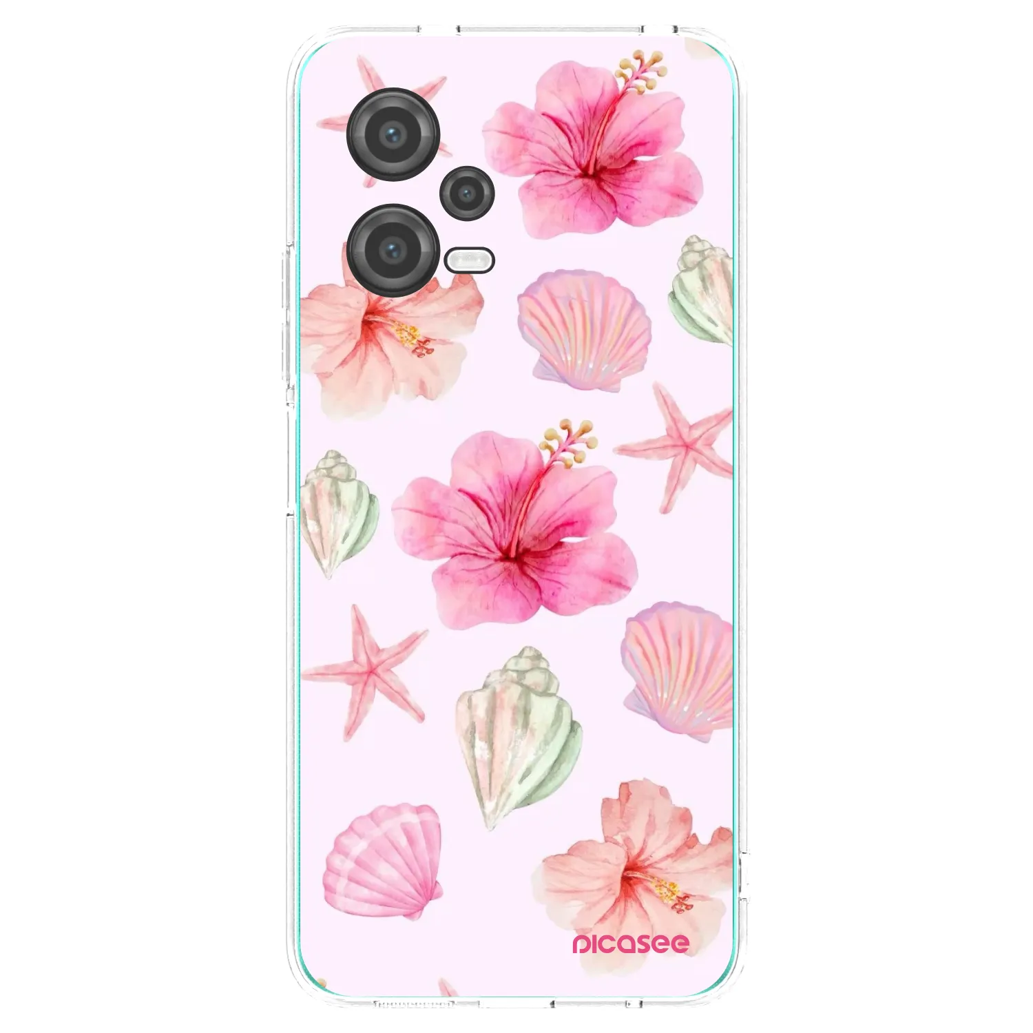 Picasee silikonový průhledný obal pro Xiaomi Poco X5 - Blush Lagoon