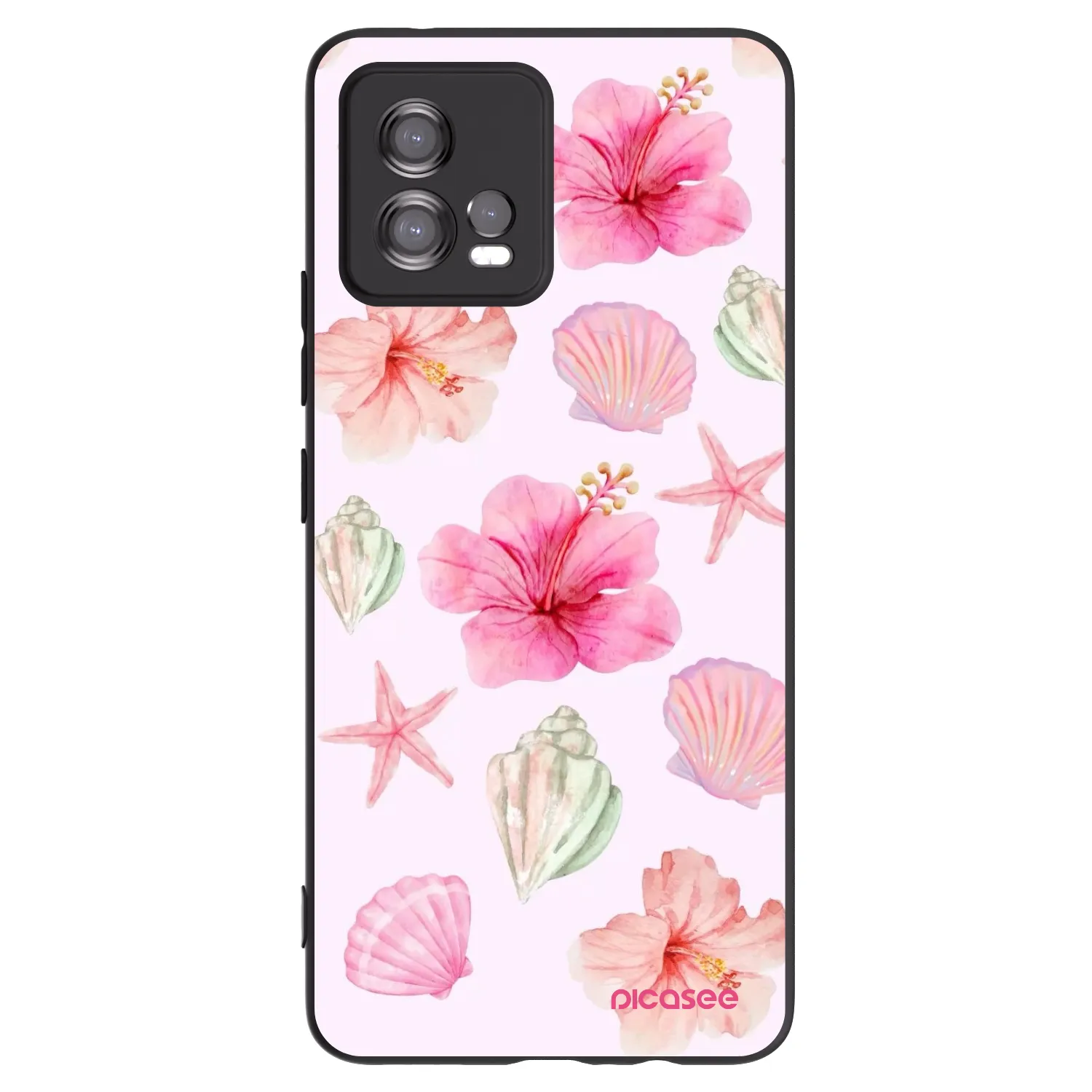 Picasee silikonový černý obal pro Motorola Moto G72 - Blush Lagoon