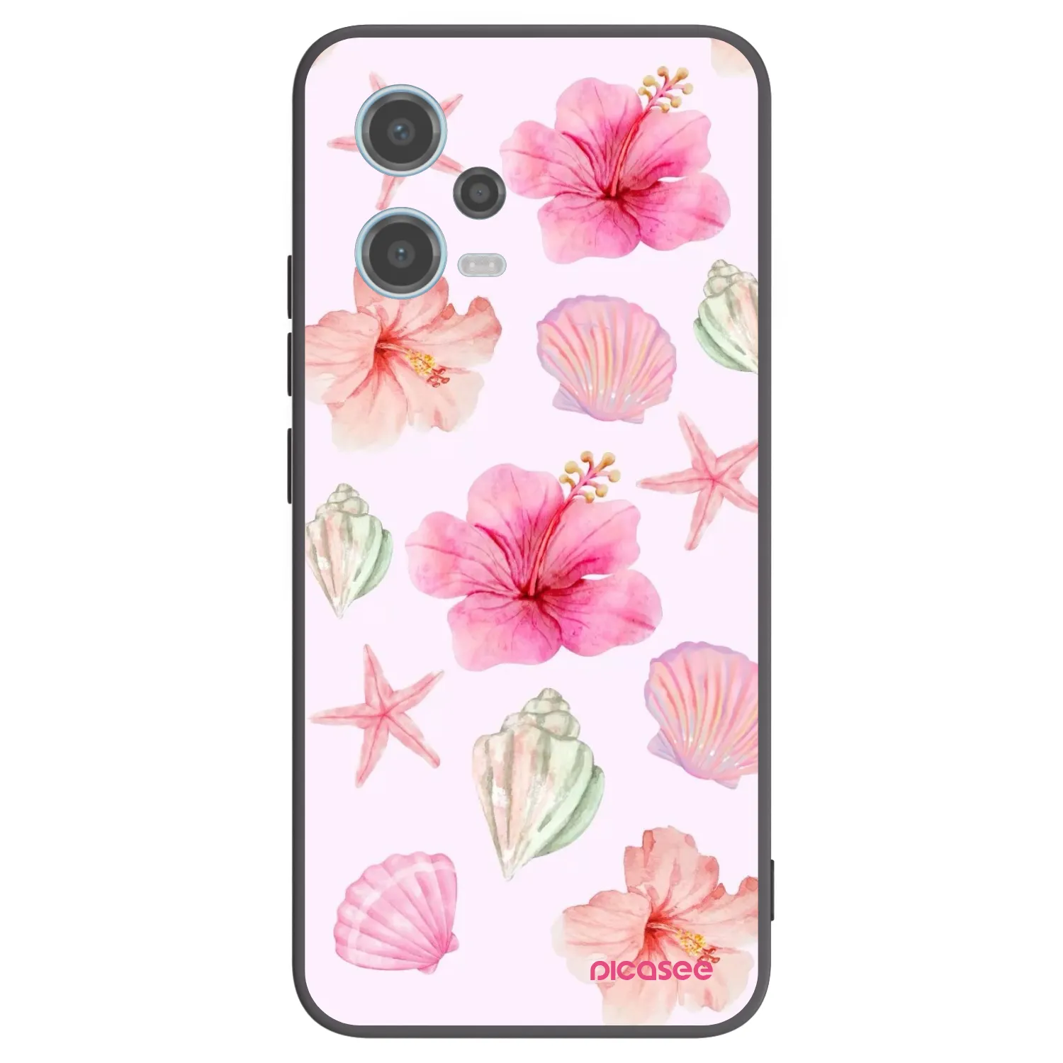 Picasee silikonový černý obal pro Xiaomi Redmi Note 12 5G - Blush Lagoon