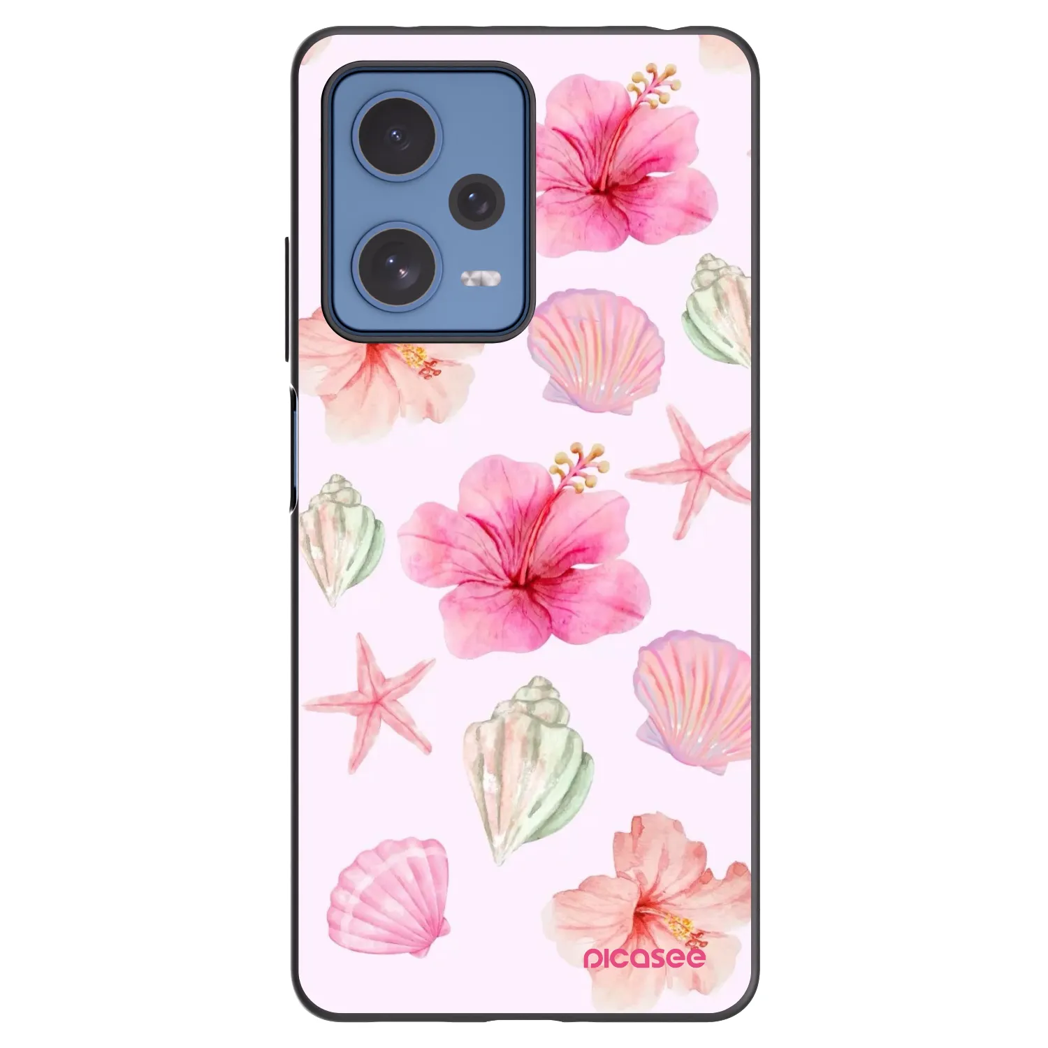 Picasee silikonový černý obal pro Xiaomi Redmi Note 12 Pro 5G - Blush Lagoon