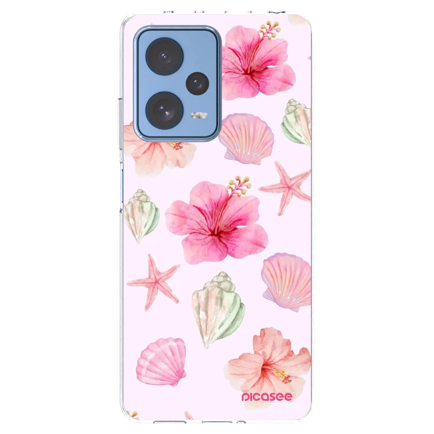 Picasee silikonový průhledný obal pro Xiaomi Redmi Note 12 Pro 5G - Blush Lagoon