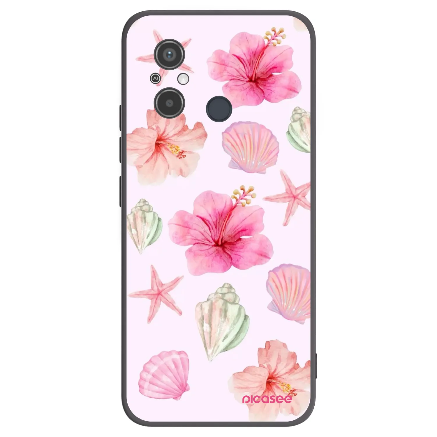 Picasee silikonový černý obal pro Xiaomi Redmi 12C - Blush Lagoon