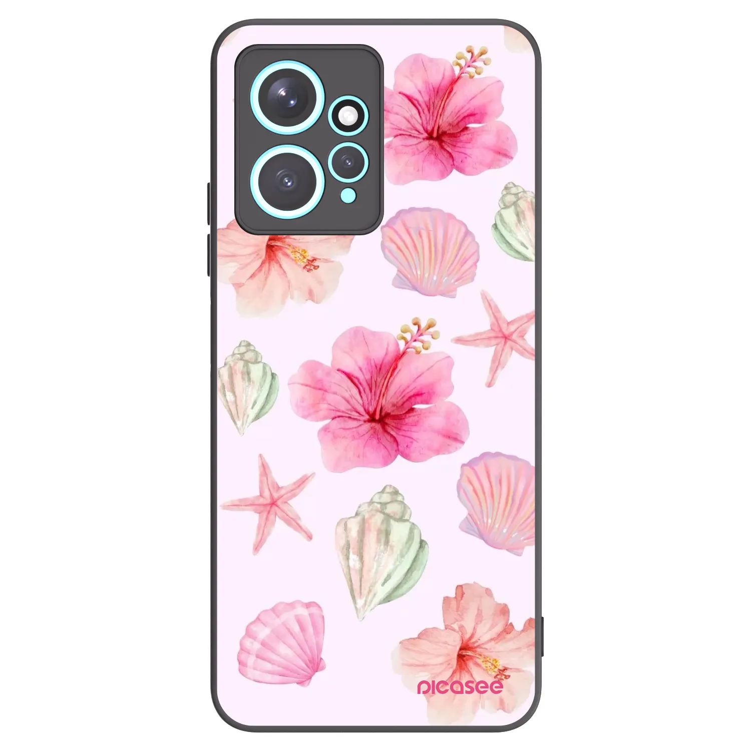Picasee silikonový černý obal pro Xiaomi Redmi Note 12 4G - Blush Lagoon