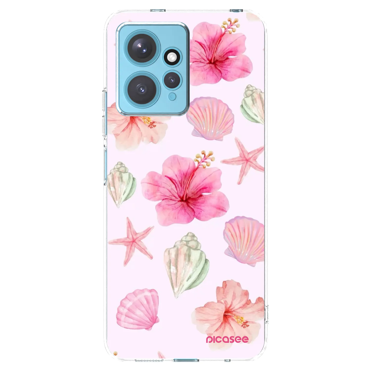 Picasee silikonový průhledný obal pro Xiaomi Redmi Note 12 4G - Blush Lagoon