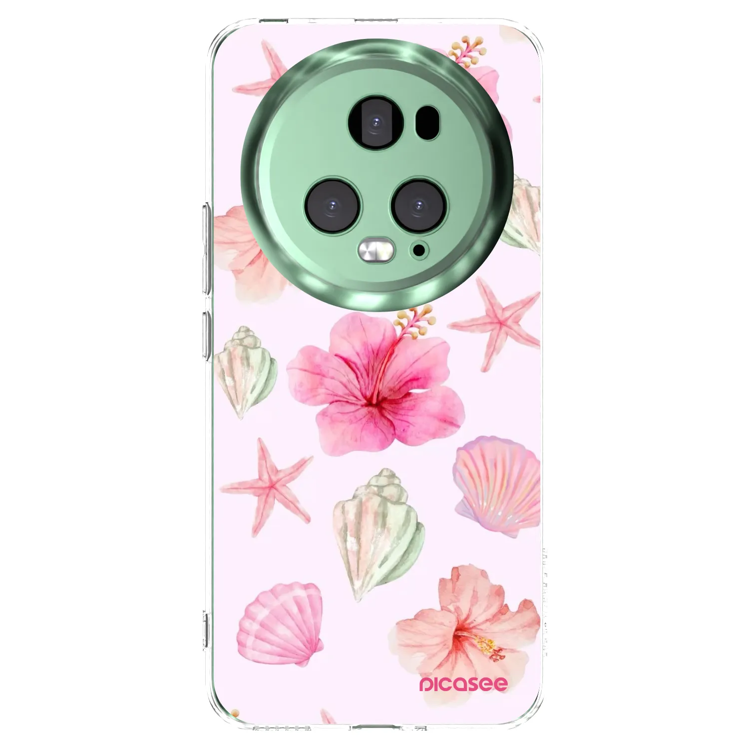 Picasee silikonový průhledný obal pro Honor Magic5 Pro - Blush Lagoon