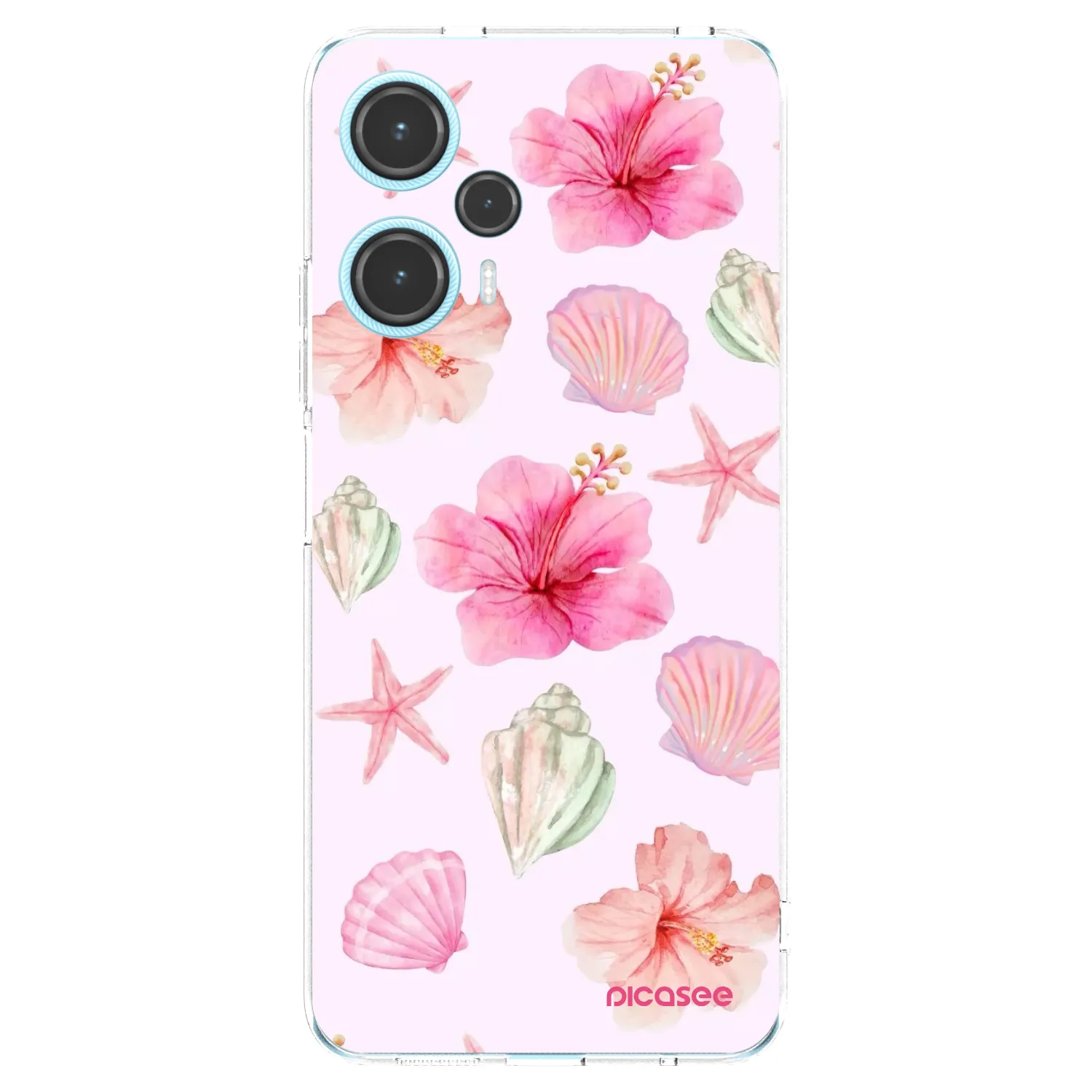 Picasee silikonový průhledný obal pro Xiaomi Poco F5 - Blush Lagoon