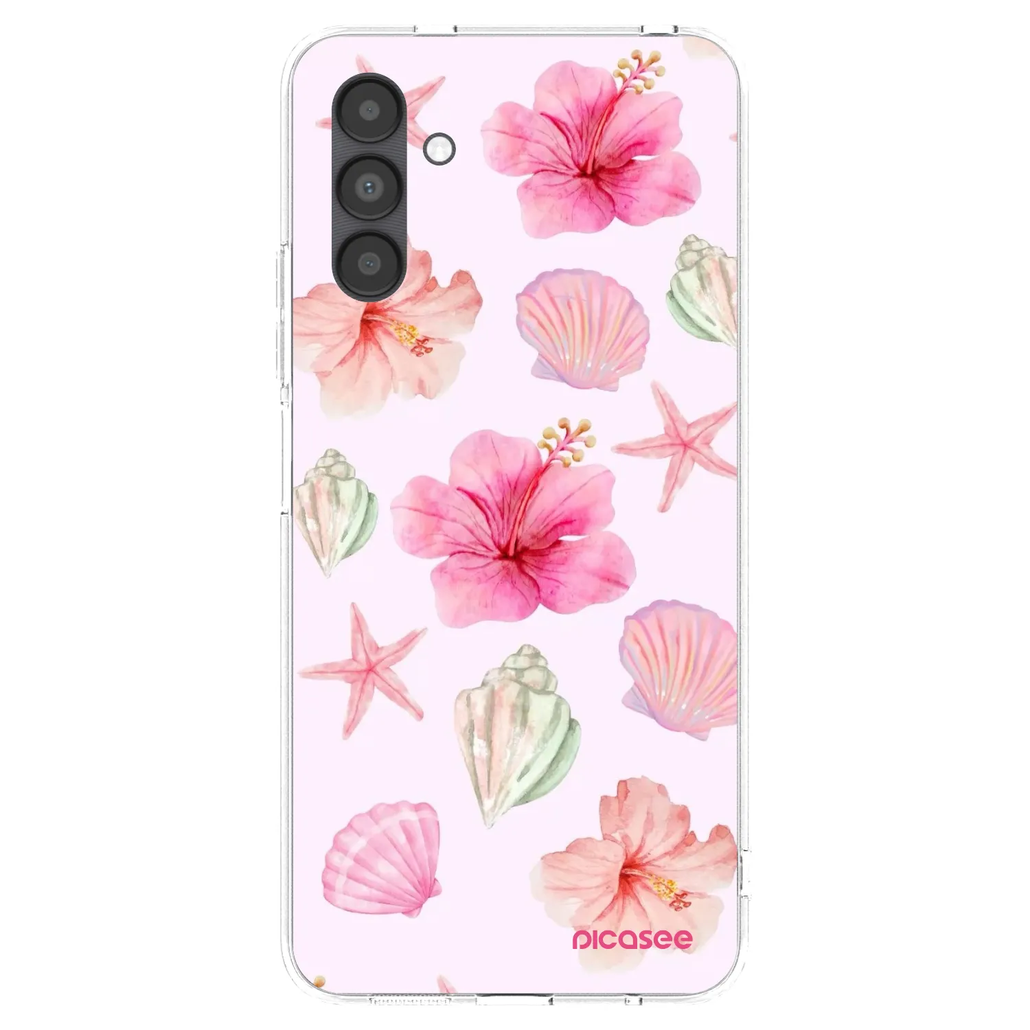 Picasee silikonový průhledný obal pro Samsung Galaxy A04s A047F - Blush Lagoon