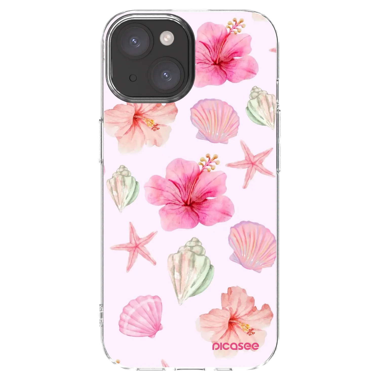 Picasee silikonový průhledný obal pro Apple iPhone 15 - Blush Lagoon