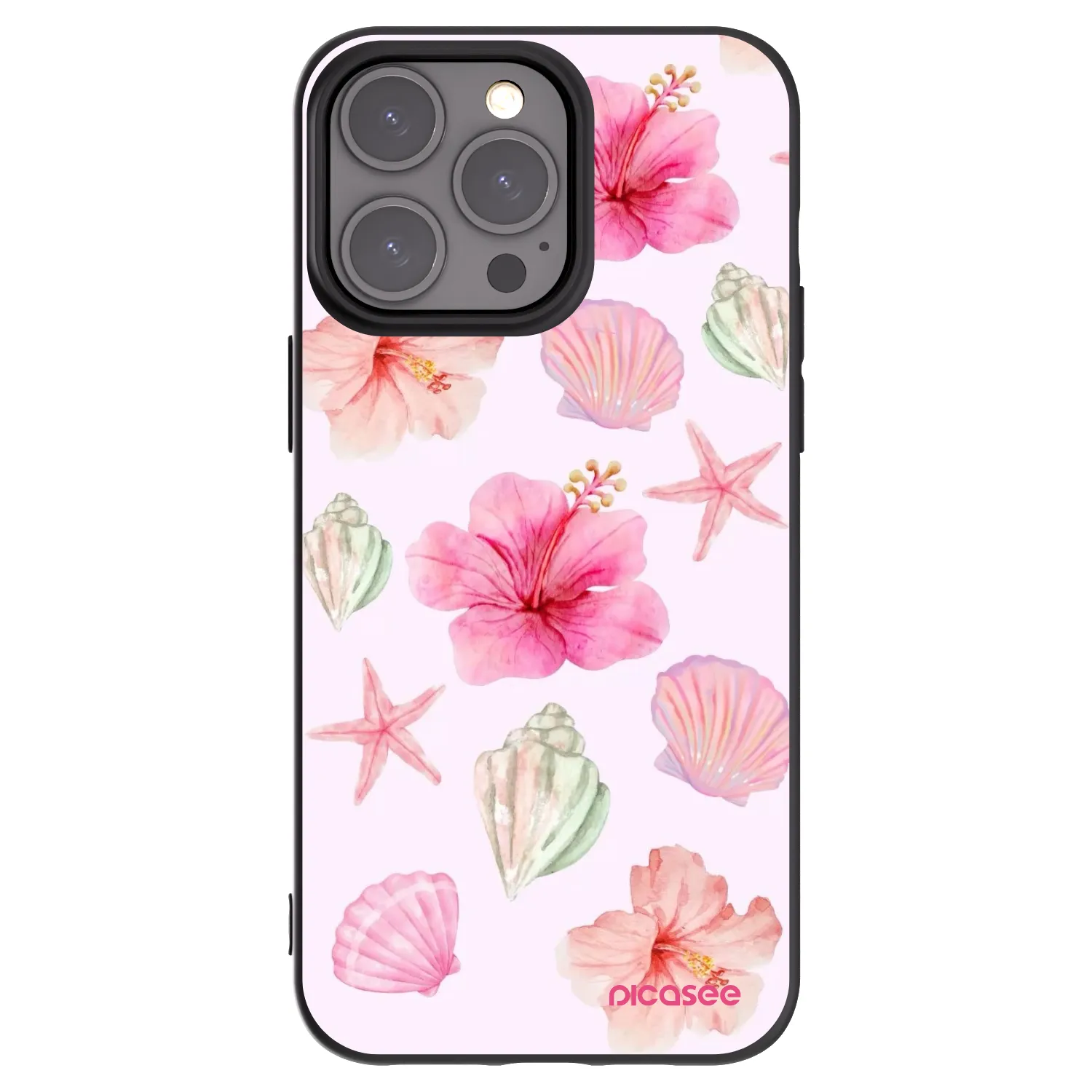 Picasee silikonový černý obal pro Apple iPhone 15 Pro Max - Blush Lagoon