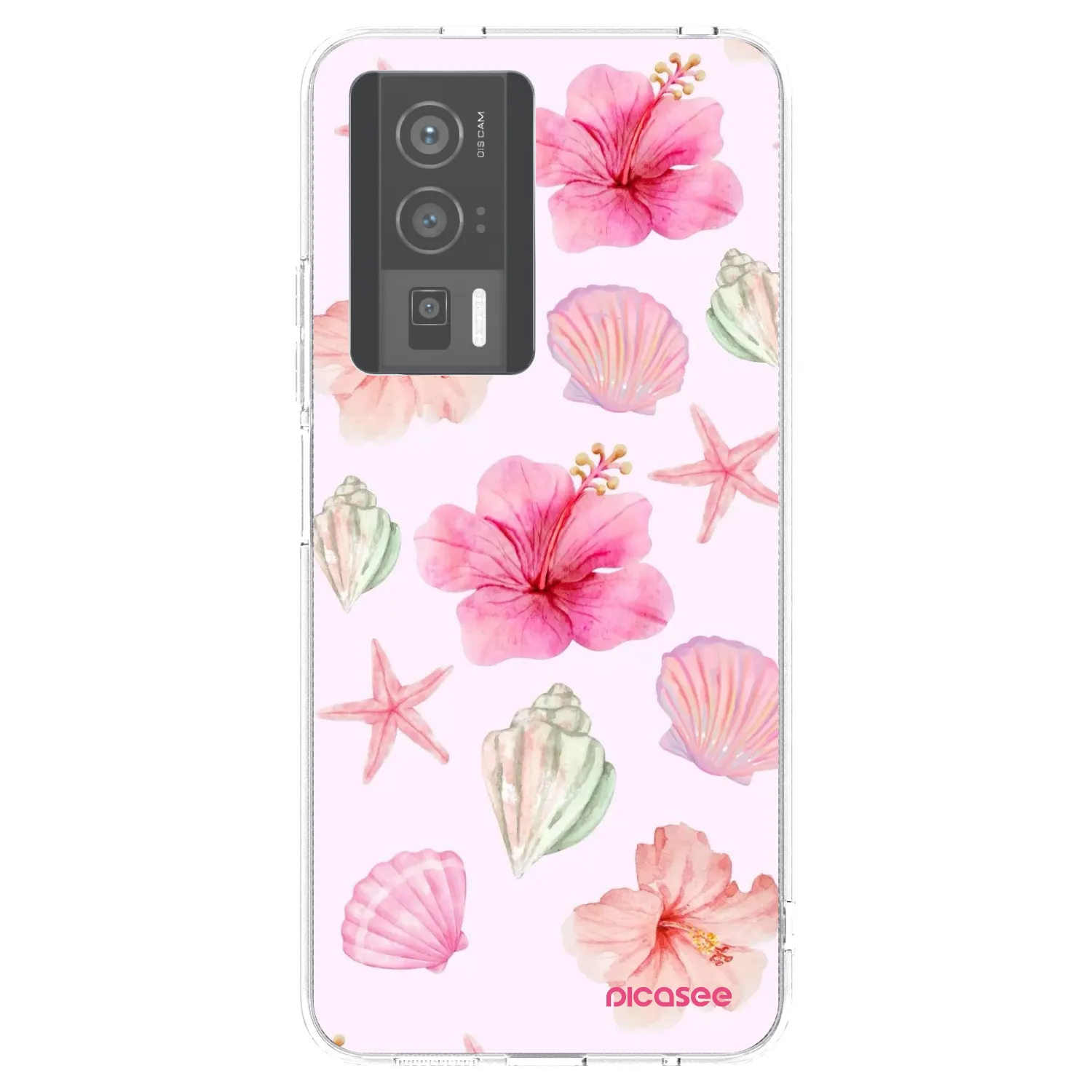 Picasee silikonový průhledný obal pro Xiaomi Poco F5 Pro 5G - Blush Lagoon