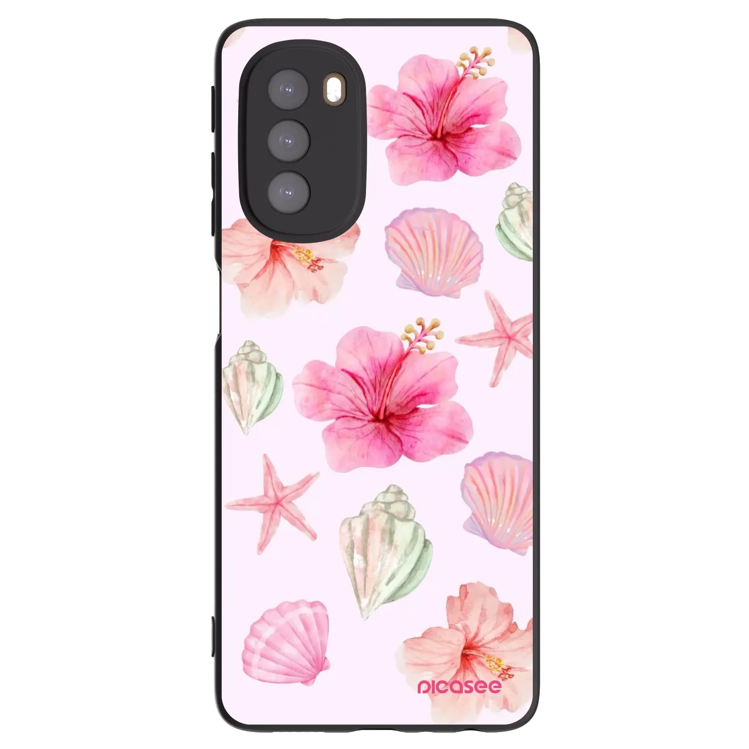Picasee silikonový černý obal pro Motorola Moto G51 - Blush Lagoon